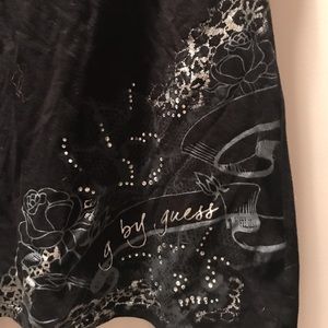 Guess black womens racer back tank